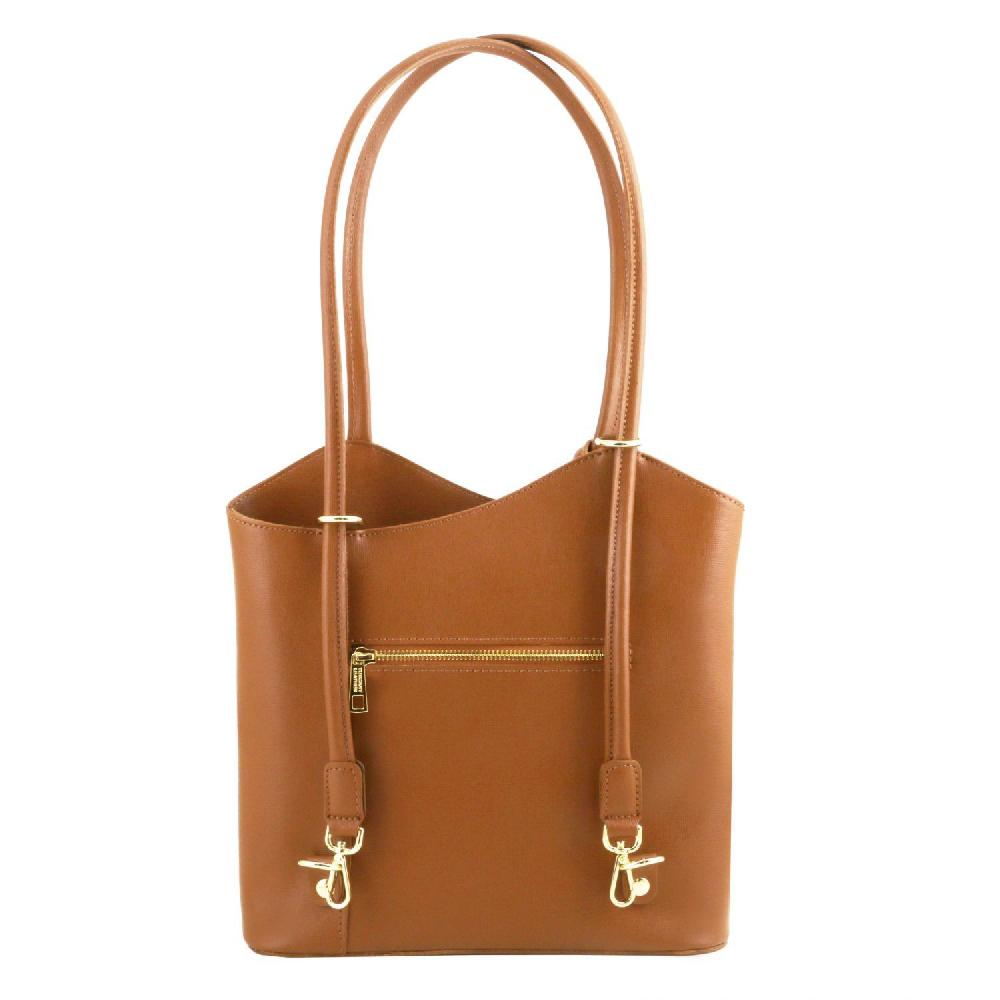 Tuscany Leather Borsa Donna Convertibile a Zaino in Pelle Saffiano Shopping online