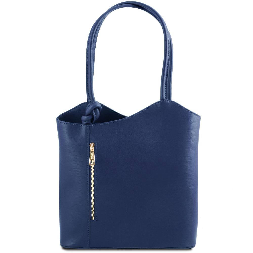 Tuscany Leather Borsa Donna Convertibile a Zaino in Pelle Saffiano
