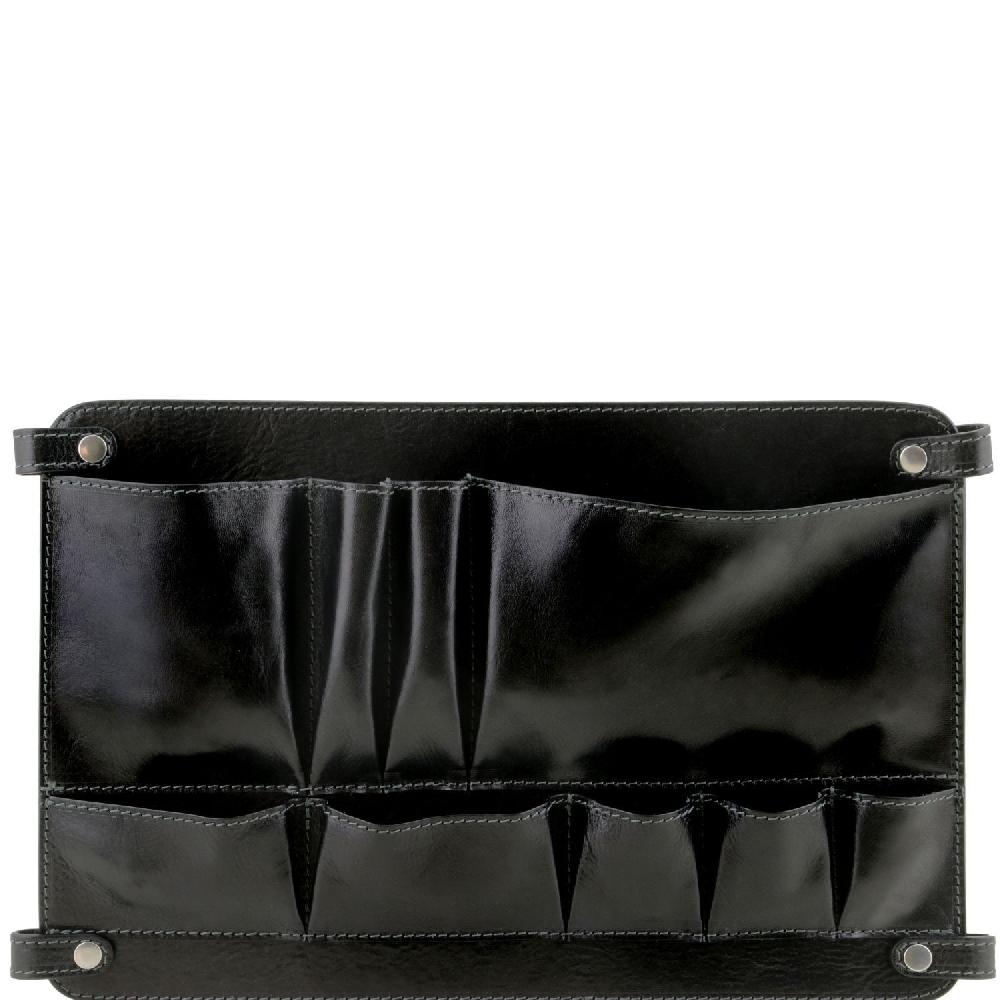 Tuscany Leather Modulo Multifunzione in Pelle con Tasche Black Friday