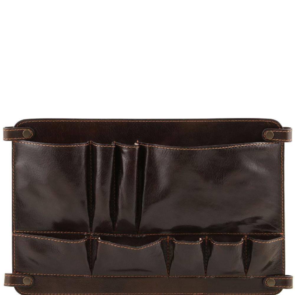 Tuscany Leather Modulo Multifunzione in Pelle con Tasche Cyber Monday