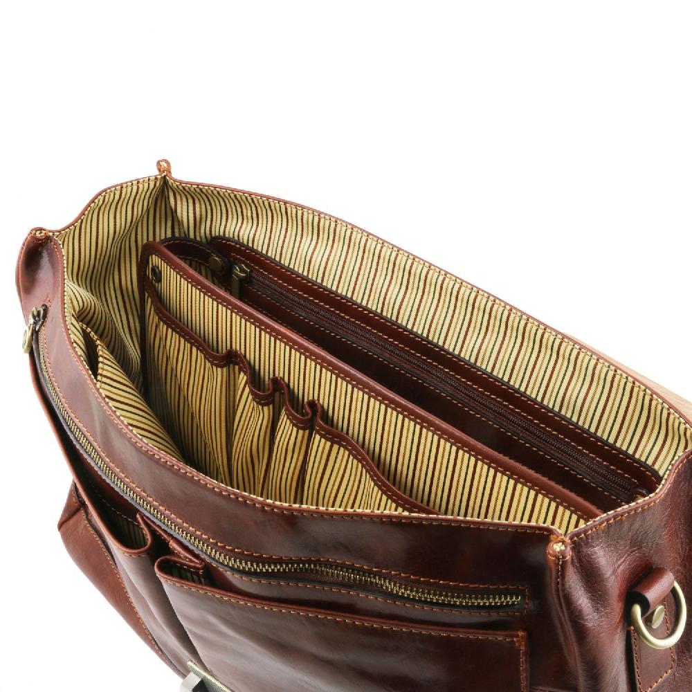 Tuscany Leather Modulo Multifunzione con Tasche Offerta per la Festa della Mamma