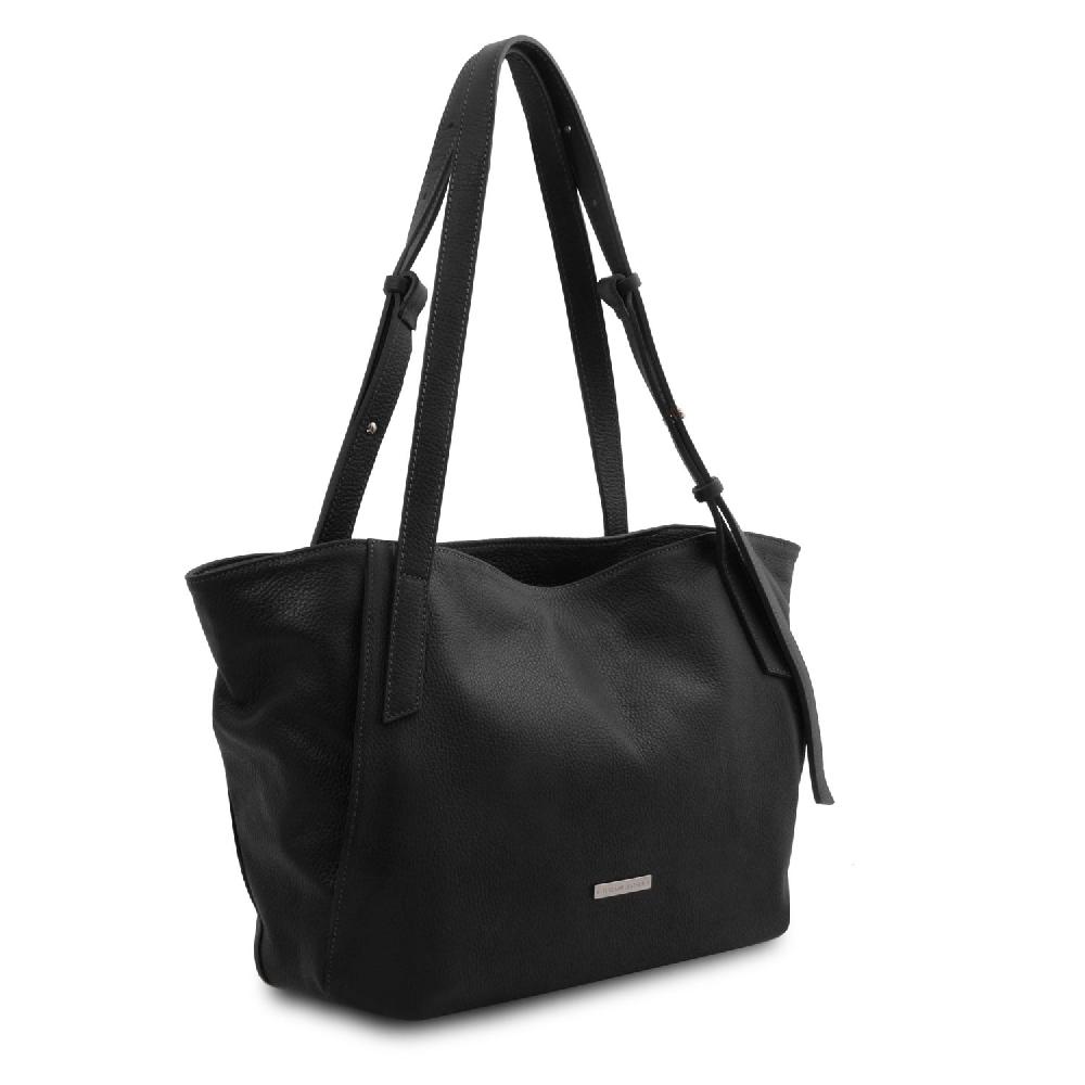 Tuscany Leather Borsa Shopping in Pelle Morbida Vendita calda