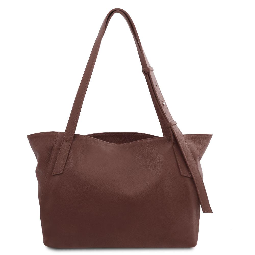 Tuscany Leather Borsa Shopping in Pelle Morbida Offerta migliore
