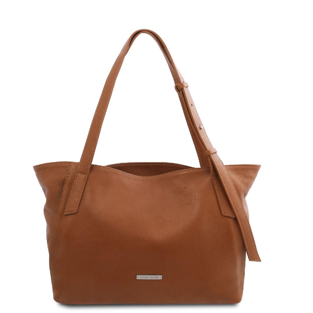 Tuscany Leather Borsa Shopping in Pelle Morbida Latest fashion