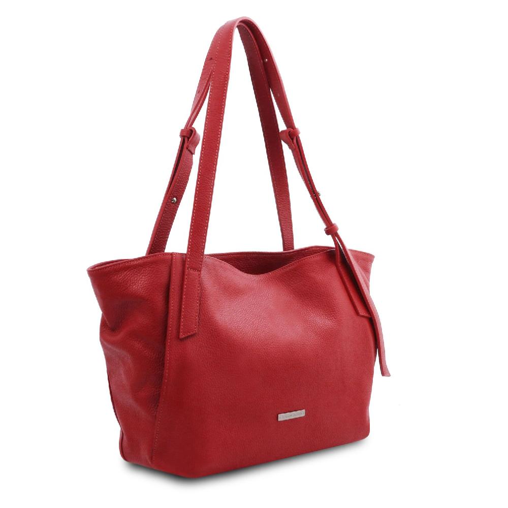 Tuscany Leather Borsa Shopping in Pelle Morbida Offerta temporanea