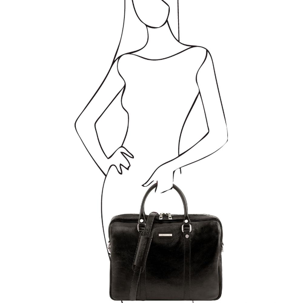 Tuscany Leather Borsa Porta Computer in Pelle Sconti VIP