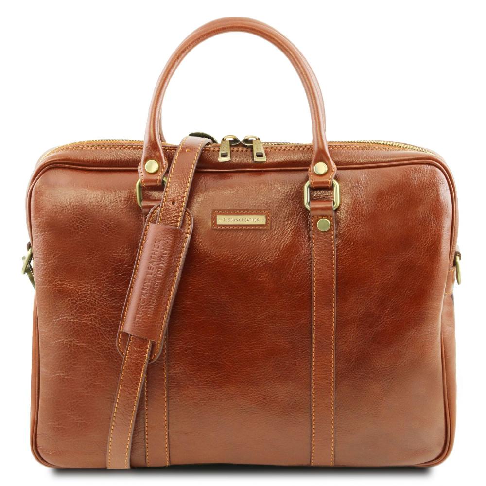 Tuscany Leather Borsa Porta Computer in Pelle Super Saving Price