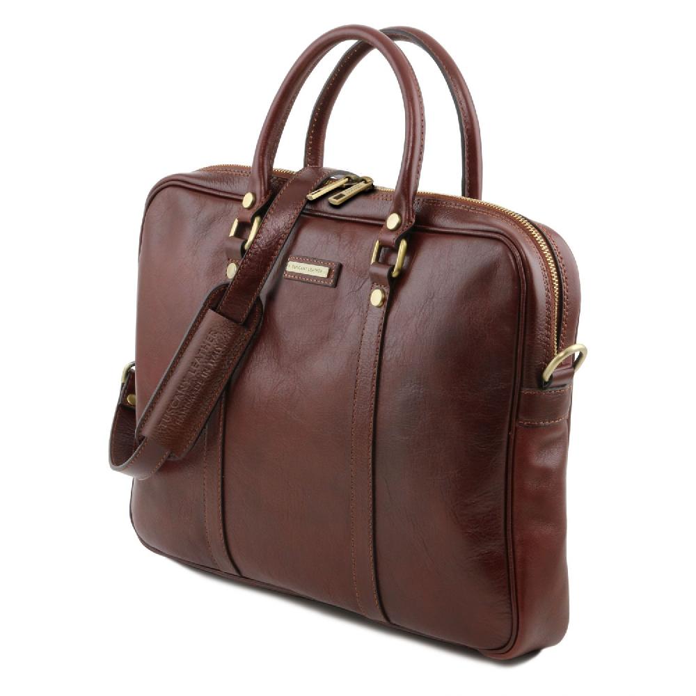 Tuscany Leather Borsa Porta Computer in Pelle Super Saving Price