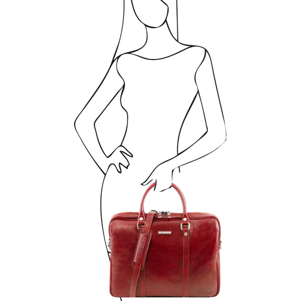 Tuscany Leather Borsa Porta Computer in Pelle Offerta settimanale