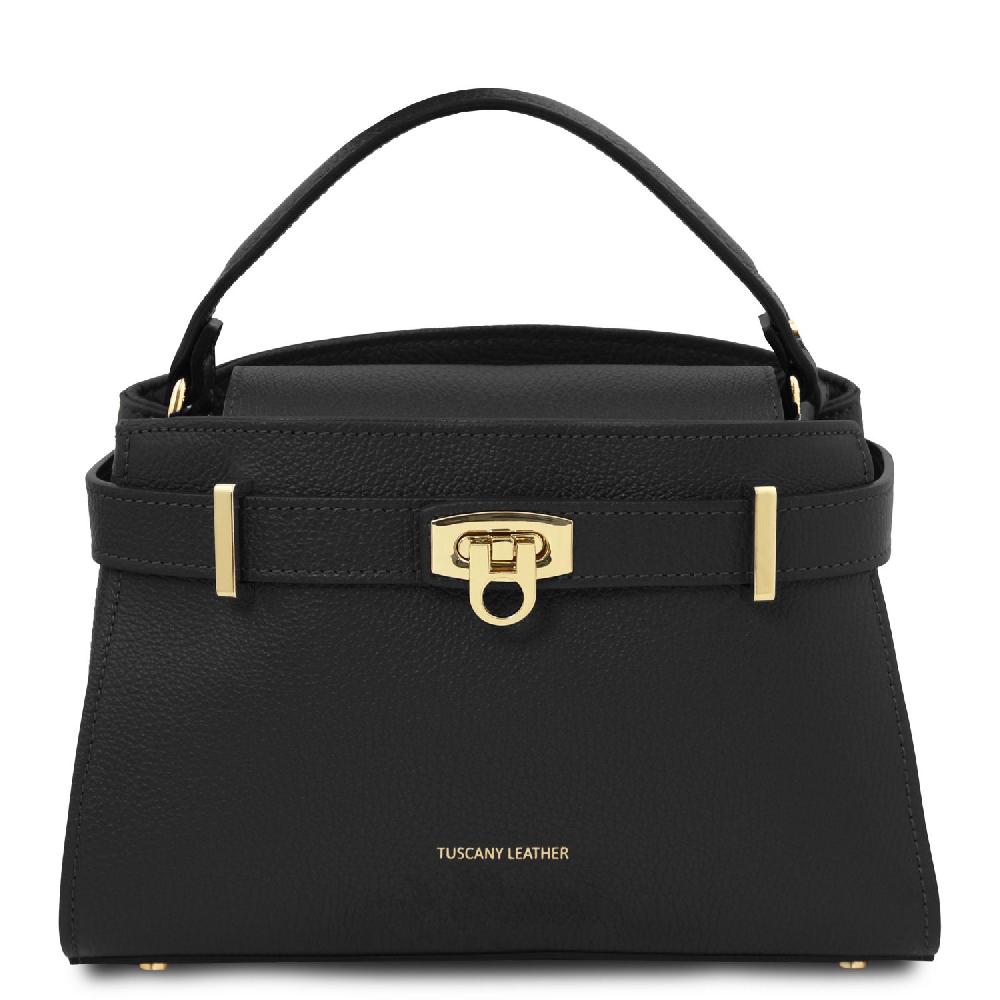 Tuscany Leather Borsa a Mano in Pelle Sostegno trimestrale