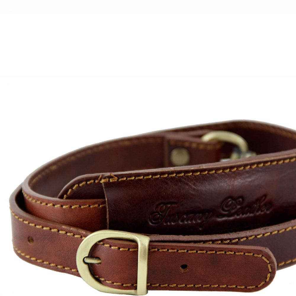 Tuscany Leather Tracolla in Pelle Regolabile per Cartelle 50% di sconto con spedizione gratuita