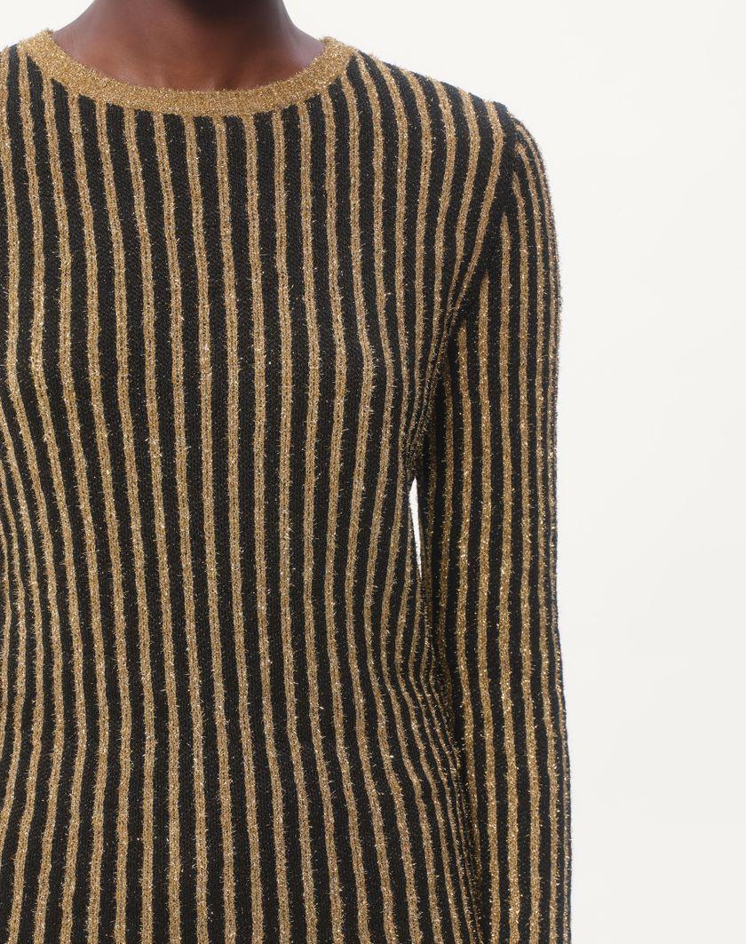 Valentino Handbags Maglia In Lurex per Donna in Nero/oro | Valentino IT Offerte