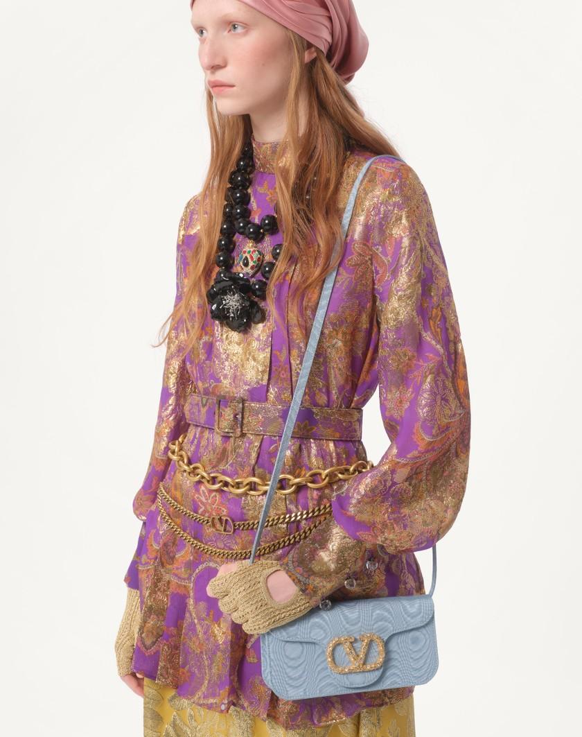 Valentino Handbags Top In Fil Coupe' Lame' Cachemire Apres L'hiver per Donna in Multicolor | Valentino IT Nuova