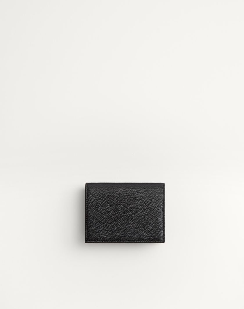 Valentino Handbags Portafoglio Vlogo Signature In Vitello Granato per Donna in Nero | Valentino IT Pezzi Unici