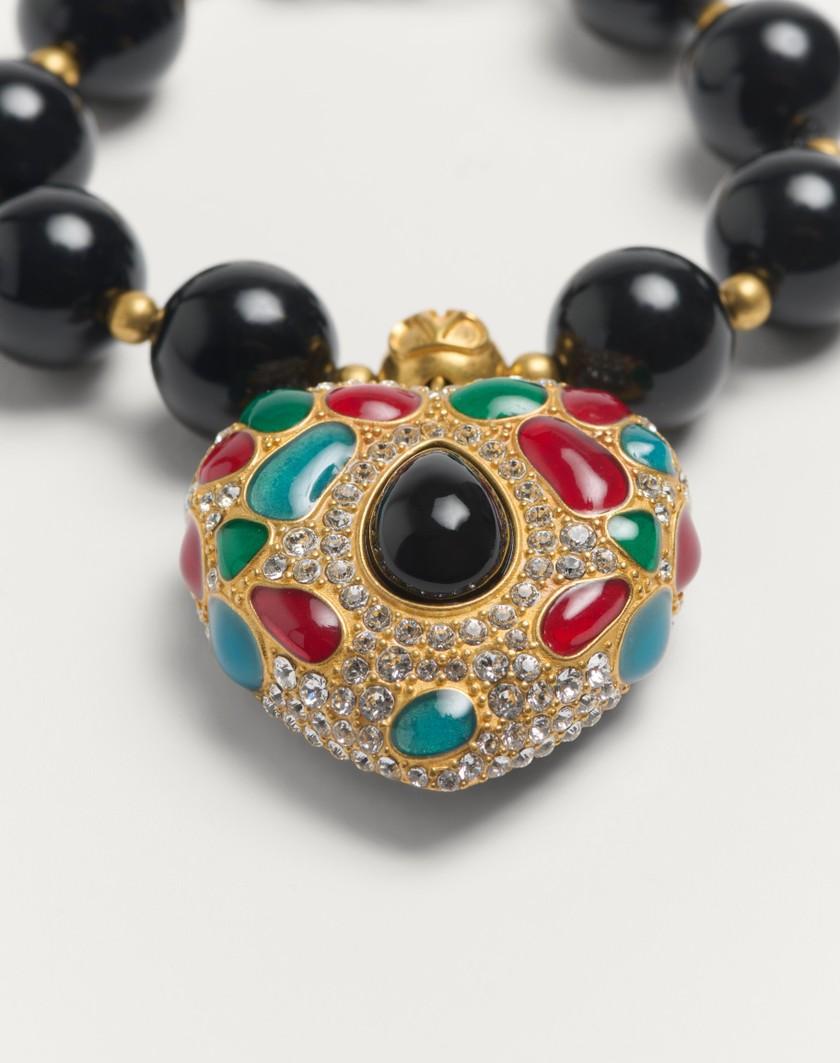 Valentino Handbags Bracciale Coeur Royal In Metallo Resina Smalto per Donna in Multicolor | Valentino IT Soddisfazione Garantita
