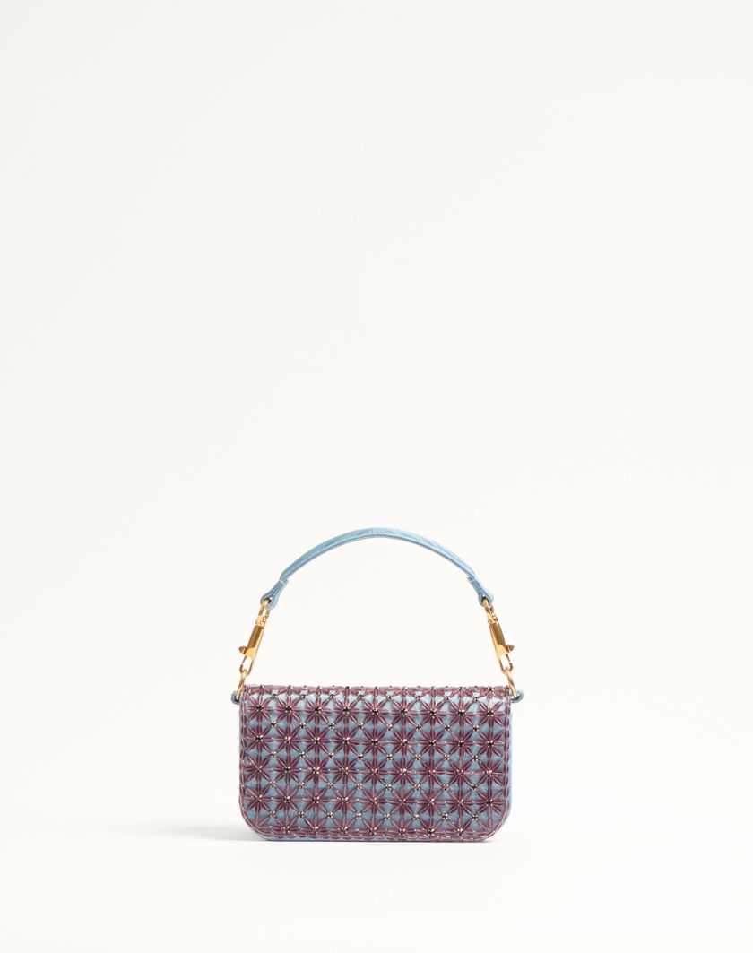 Valentino Handbags Borsa Piccola A Spalla Valentino Garavani Locò Ricamata Con Logo Gioiello per Donna in Ametista/cloudy Blue | Valentino IT Economico