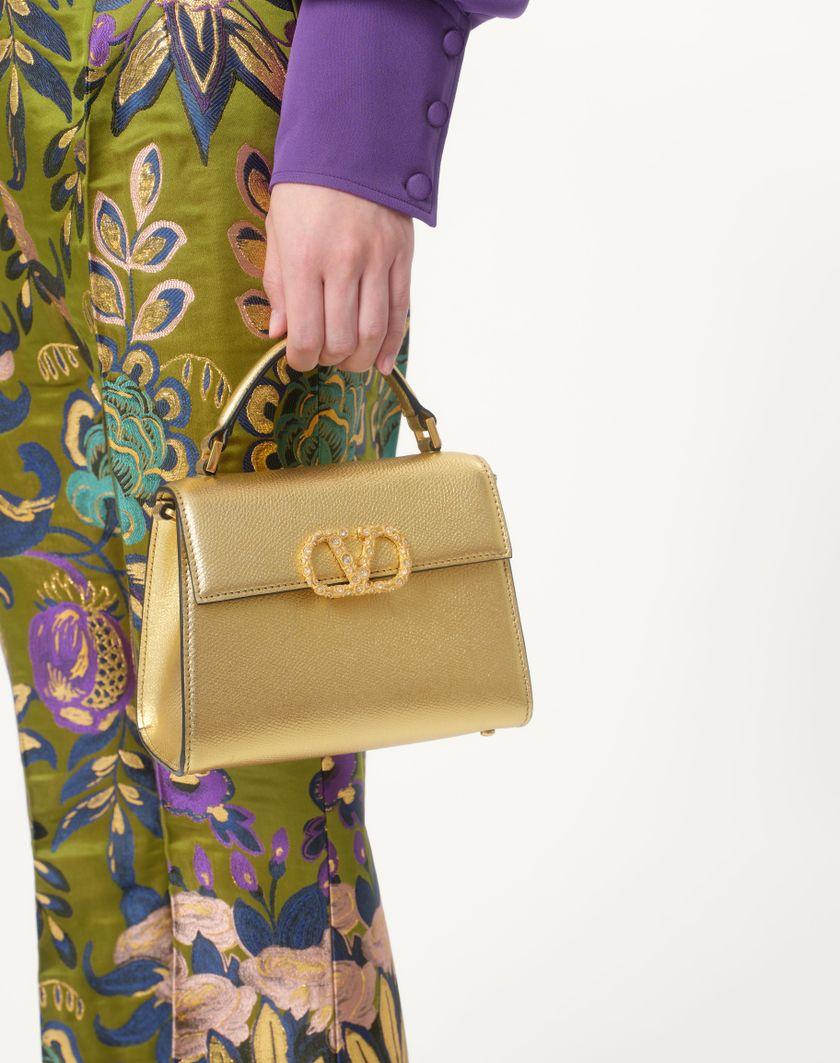 Valentino Handbags Camicia In Georgette per Donna in Violet | Valentino IT In Vendita