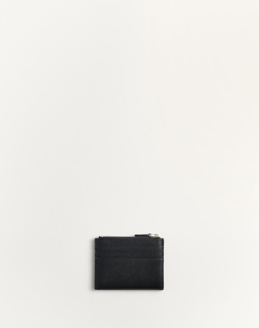 Valentino Handbags Portacarte Vlogo Signature In Vitello Granato per Uomo in Nero | Valentino IT In Linea