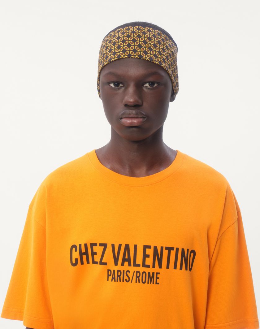 Valentino Handbags T-shirt In Cotone Con Stampa Chez Valentino per Uomo in Avorio | Valentino IT Fino Al -60%