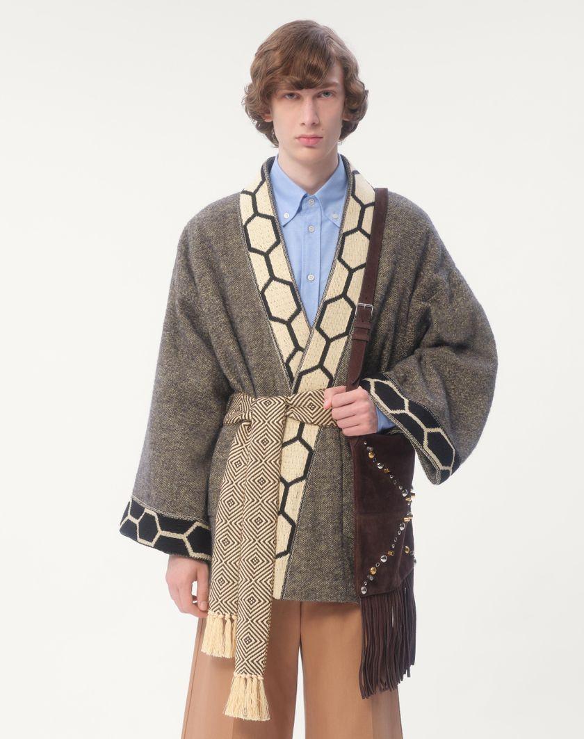 Valentino Handbags Camicia In Cotone Con Ricamo Vlogo per Uomo in Celeste | Valentino IT Online