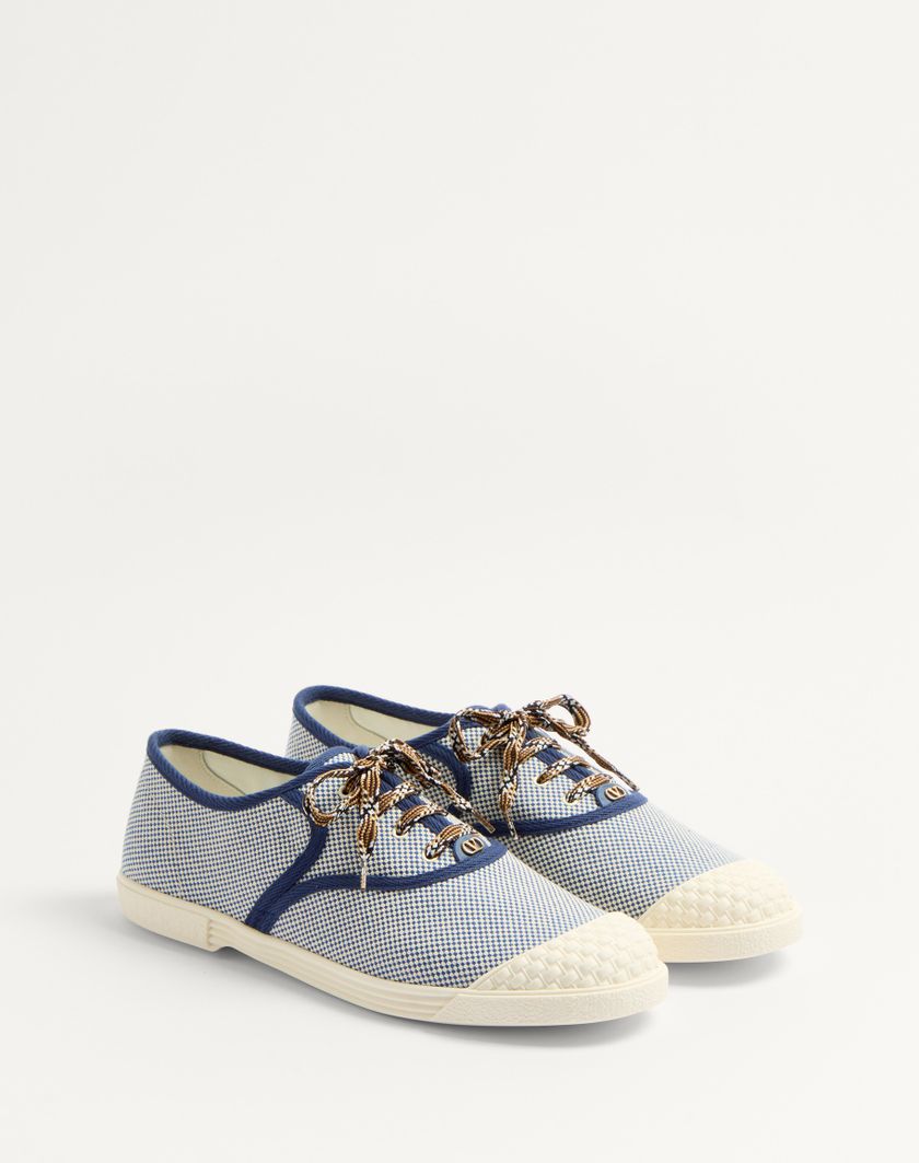 Valentino Handbags Sneaker Bay By Bay In Tessuto per Uomo in Tabacco | Valentino IT In Vendita