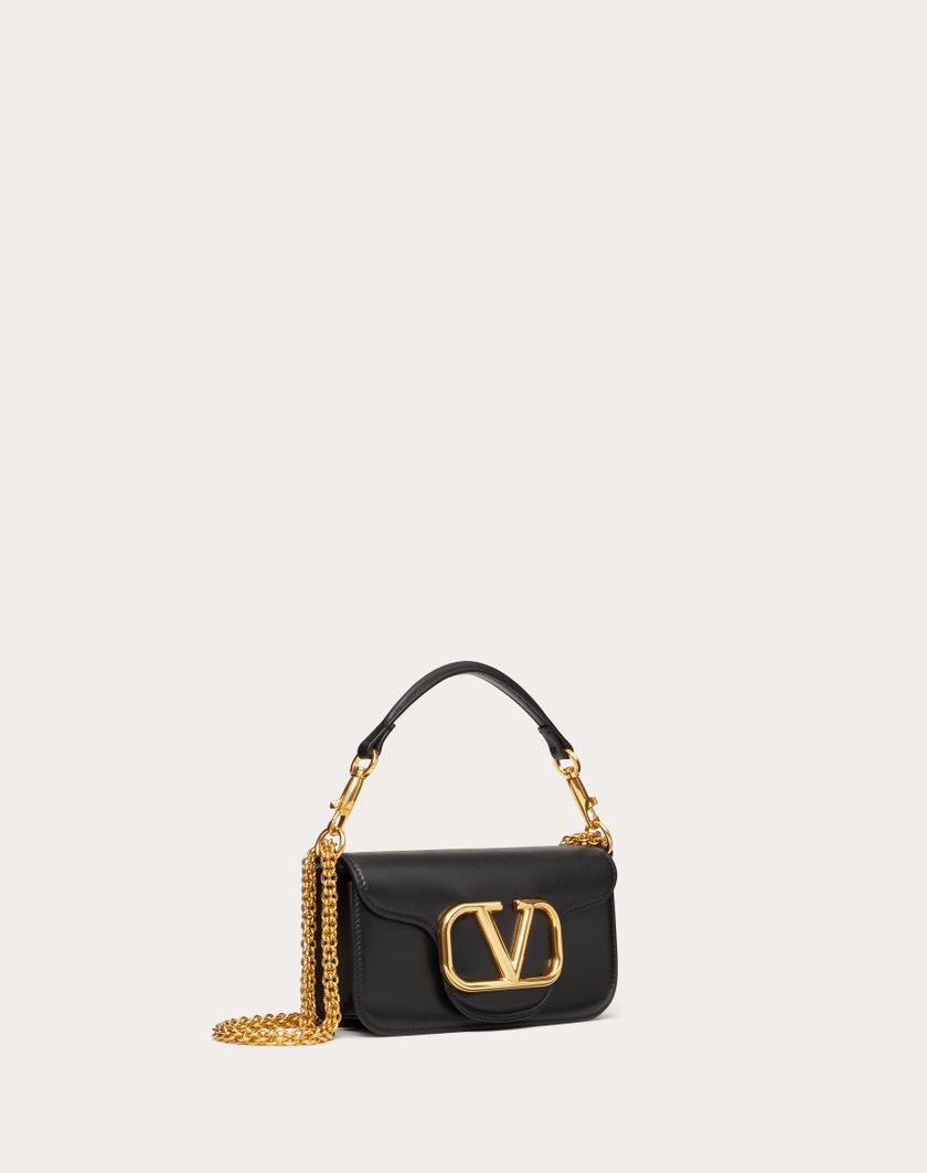 Valentino Handbags Borsa Piccola A Spalla Valentino Garavani Locò In Vitello per Donna in Nero | Valentino IT Promozione
