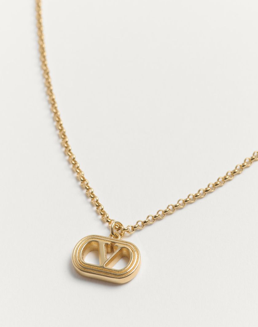 Valentino Handbags Collana Ovalette In Metallo per Donna in Oro | Valentino IT Negozi Online