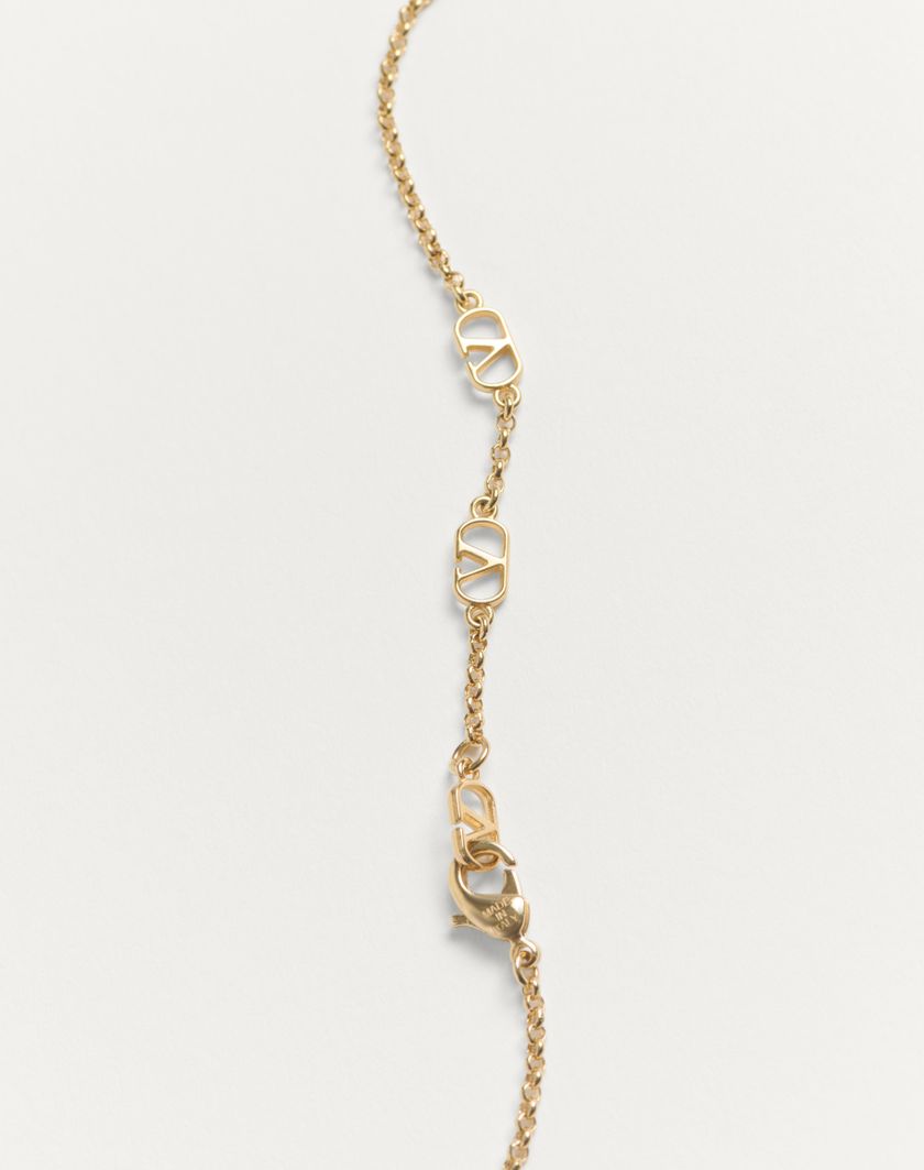Valentino Handbags Collana Ovalette In Metallo per Donna in Oro | Valentino IT Negozi Online