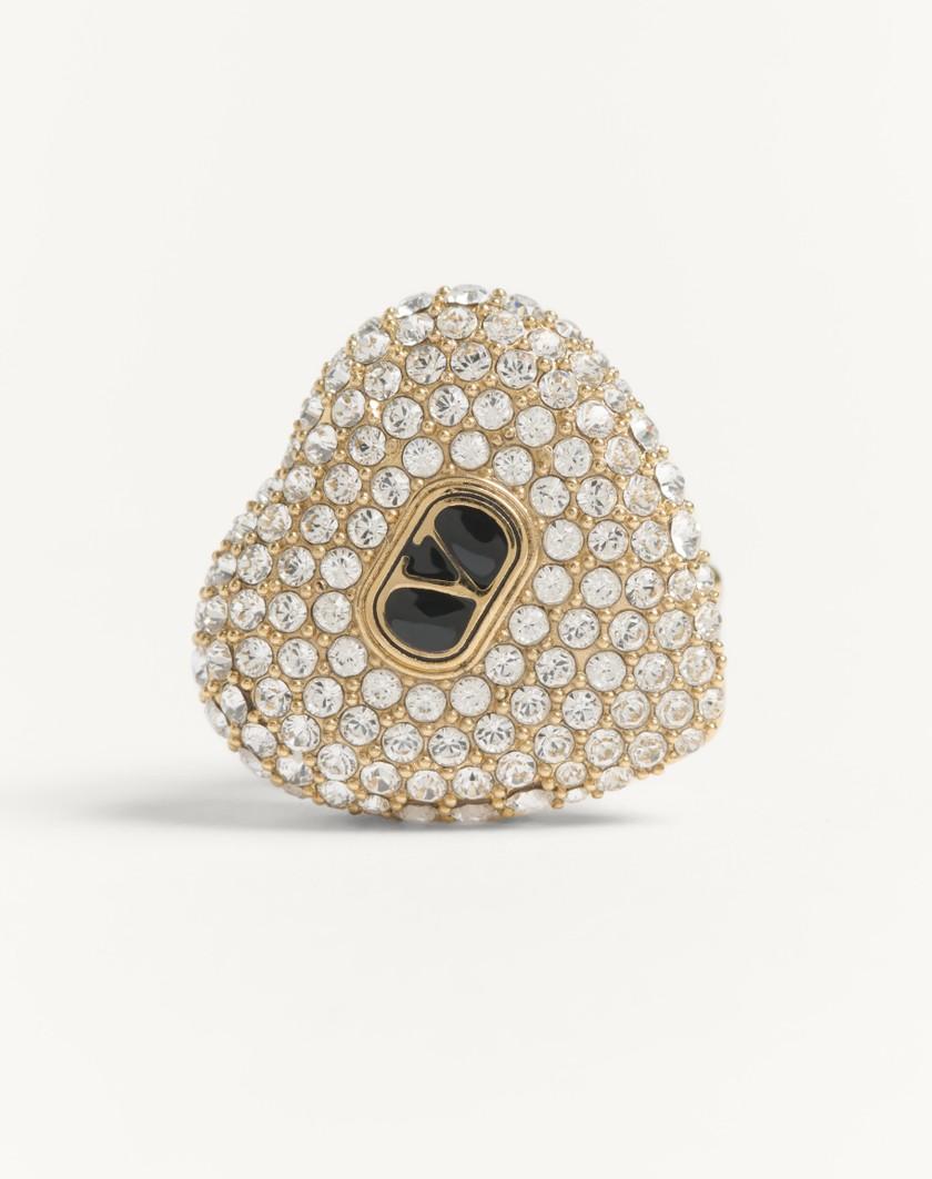 Valentino Handbags Orecchini Coeur Royal In Metallo Smalto E Cristalli Swarovski® per Donna in Multicolor | Valentino IT Sconto
