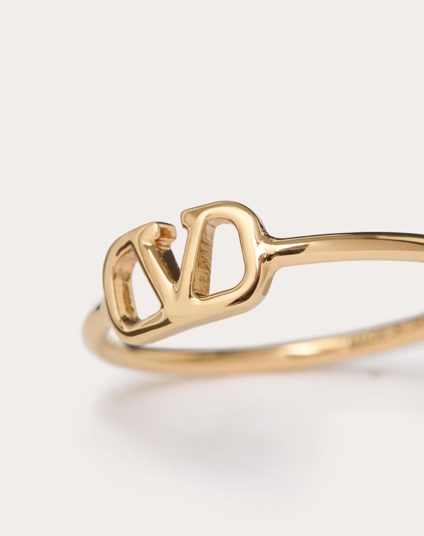 Valentino Handbags Anello Vlogo Signature In Metallo per Donna in Oro | Valentino IT Offerte