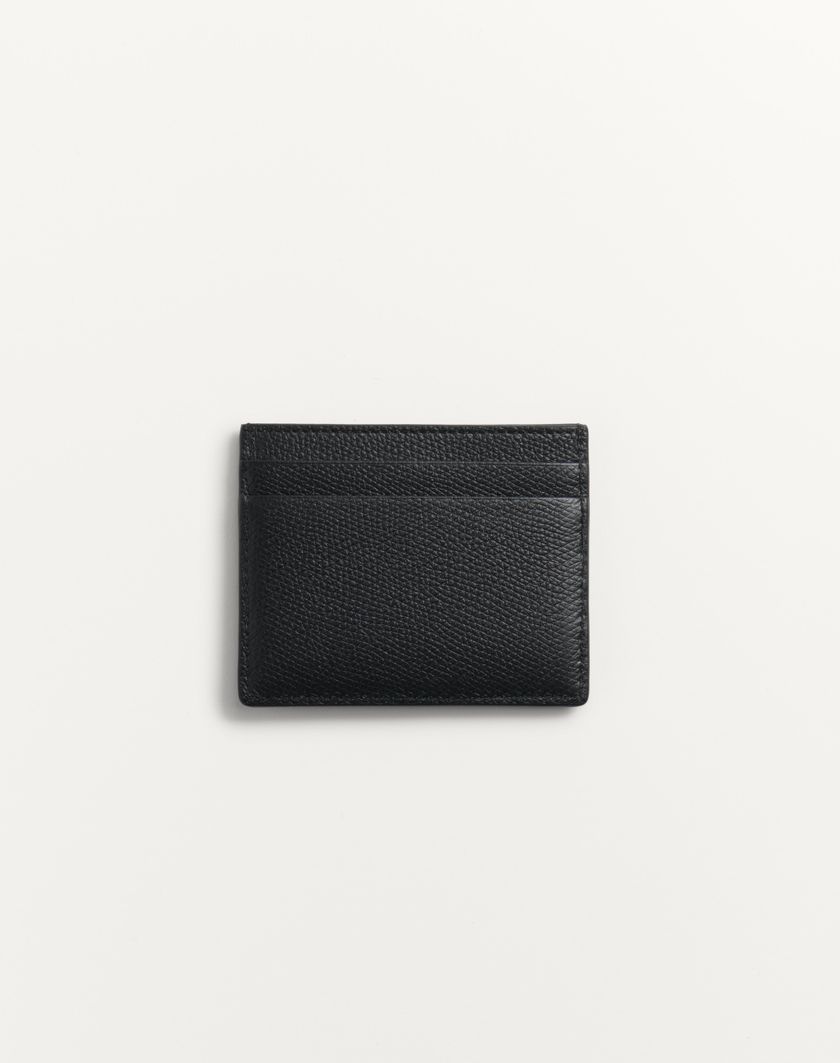 Valentino Handbags Portacarte Vlogo Signature In Vitello Granato per Uomo in Nero | Valentino IT Vendita Calda