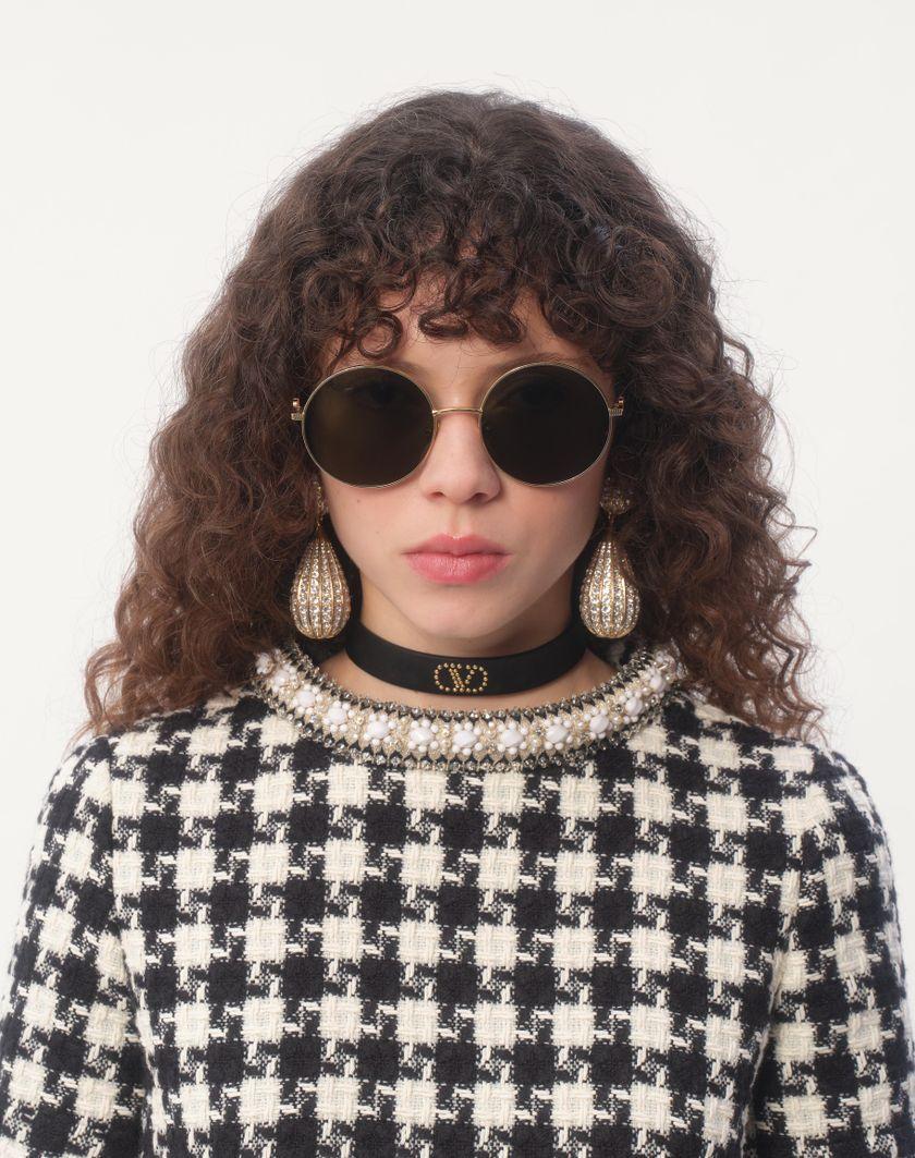 Valentino Handbags Choker Valentino Garavani Vlogo Signature In Pelle E Metallo per Donna in Nero | Valentino IT Fino Al -60%