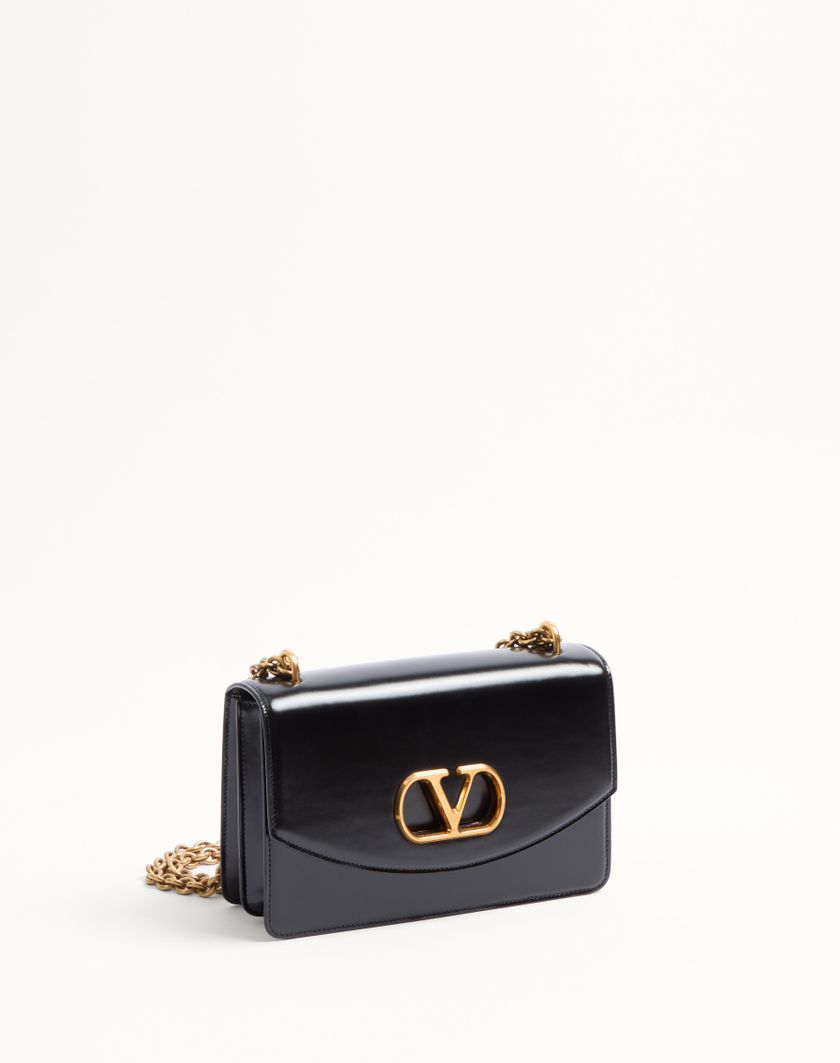 Valentino Handbags Borsa A Spalla Valentino Garavani Vain In Vitello Lucido per Donna in Avorio | Valentino IT Novità