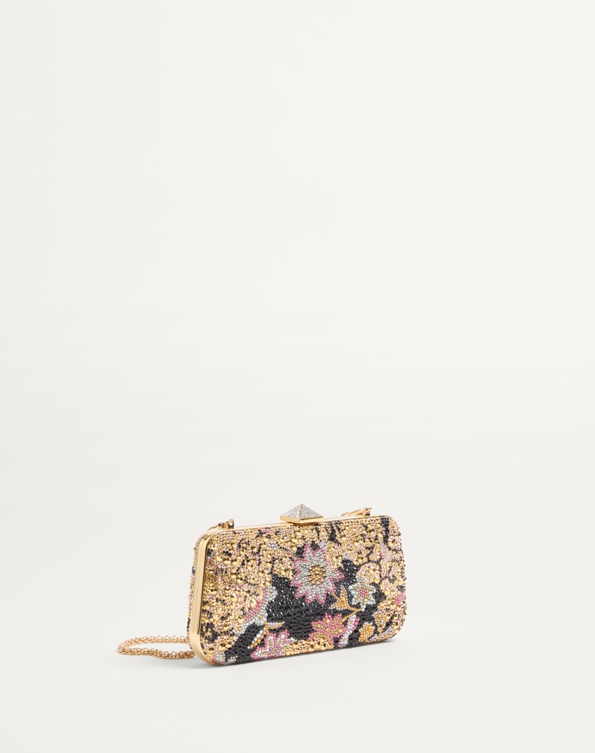 Valentino Handbags Minaudiere Carry Secrets Con Strass Motivo Apres L'hiver per Donna in Multicolor | Valentino IT Offerte