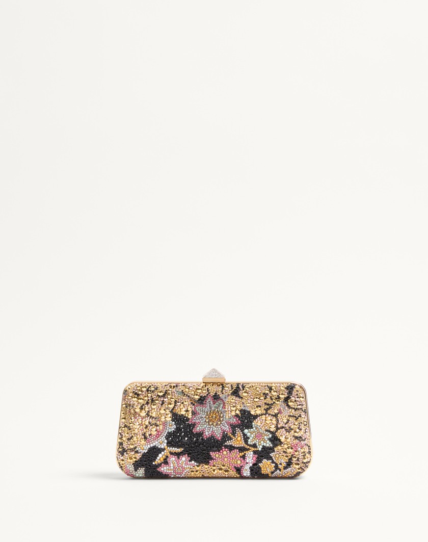 Valentino Handbags Minaudiere Carry Secrets Con Strass Motivo Apres L'hiver per Donna in Multicolor | Valentino IT Offerte