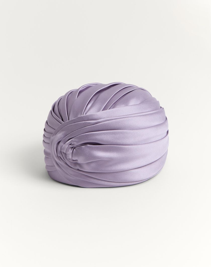 Valentino Handbags Turbante Rigido In Seta per Donna in Lilla | Valentino IT Moda