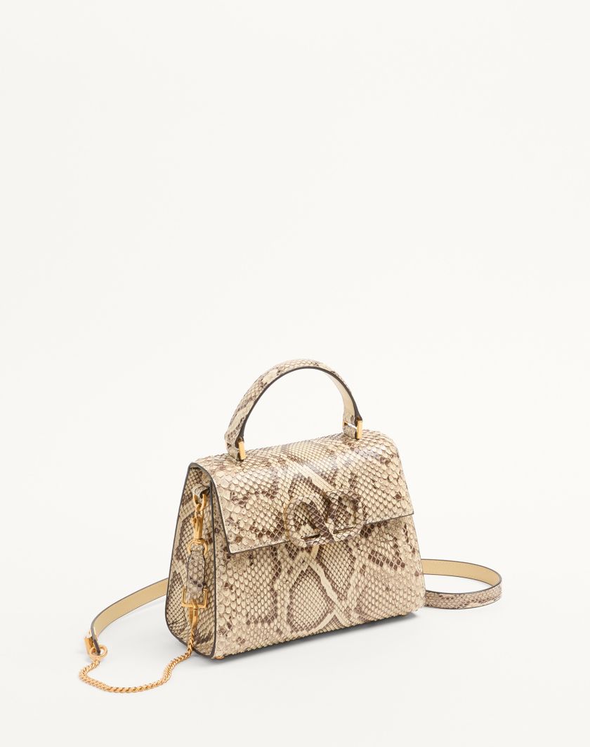 Valentino Handbags Borsa A Mano Piccola Valentino Garavani Vsling In Pitone per Donna in Avorio | Valentino IT Discount Store per i nuovi prodotti