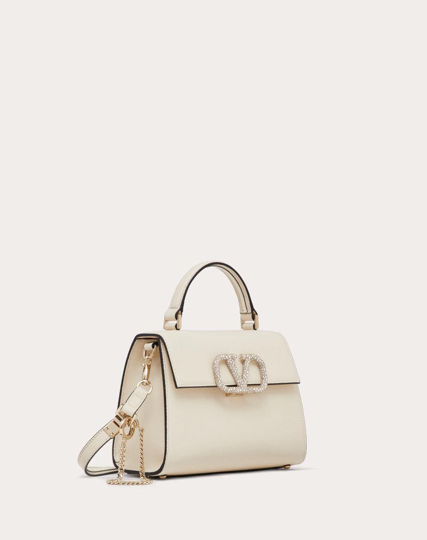 Valentino Handbags Borsa A Mano Piccola Vsling Con Logo Gioiello per Donna in Rose Cannelle | Valentino IT Spedizione Gratuita