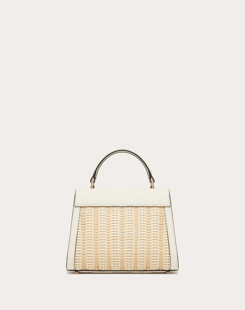 Valentino Handbags Borsa A Mano Piccola Vsling In Midollino per Donna in Naturale/avorio | Valentino IT Acquista Ora