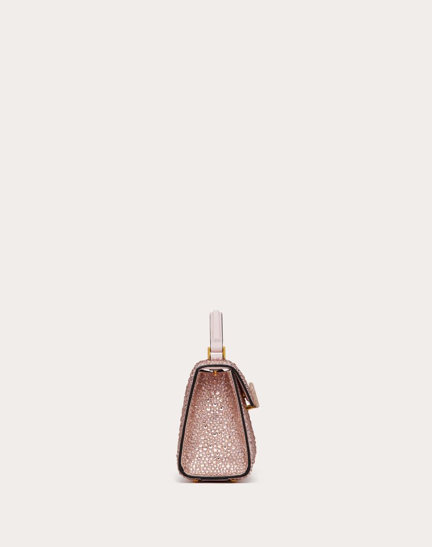 Valentino Handbags Borsa A Mano Mini Vsling Ricamata per Donna in Rose Quartz | Valentino IT Promozione Limitata