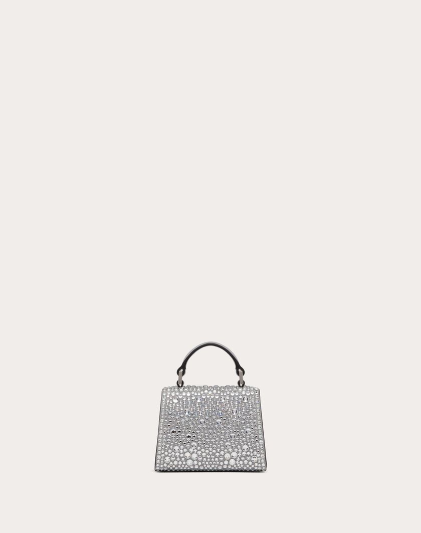 Valentino Handbags Borsa A Mano Micro Vsling Ricamata per Donna in Grigio/crystal | Valentino IT Sconto