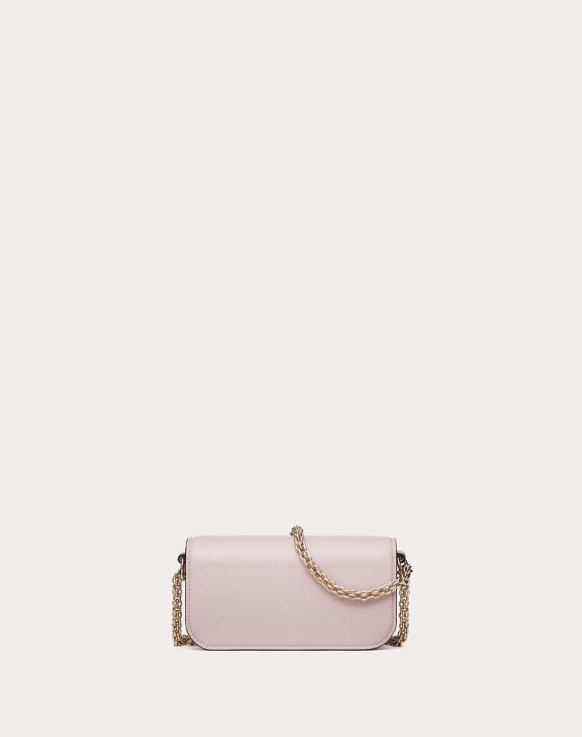 Valentino Handbags Borsa Piccola A Spalla Valentino Garavani Locò Con Logo Gioiello per Donna in Water Lilac | Valentino IT Pezzi Unici