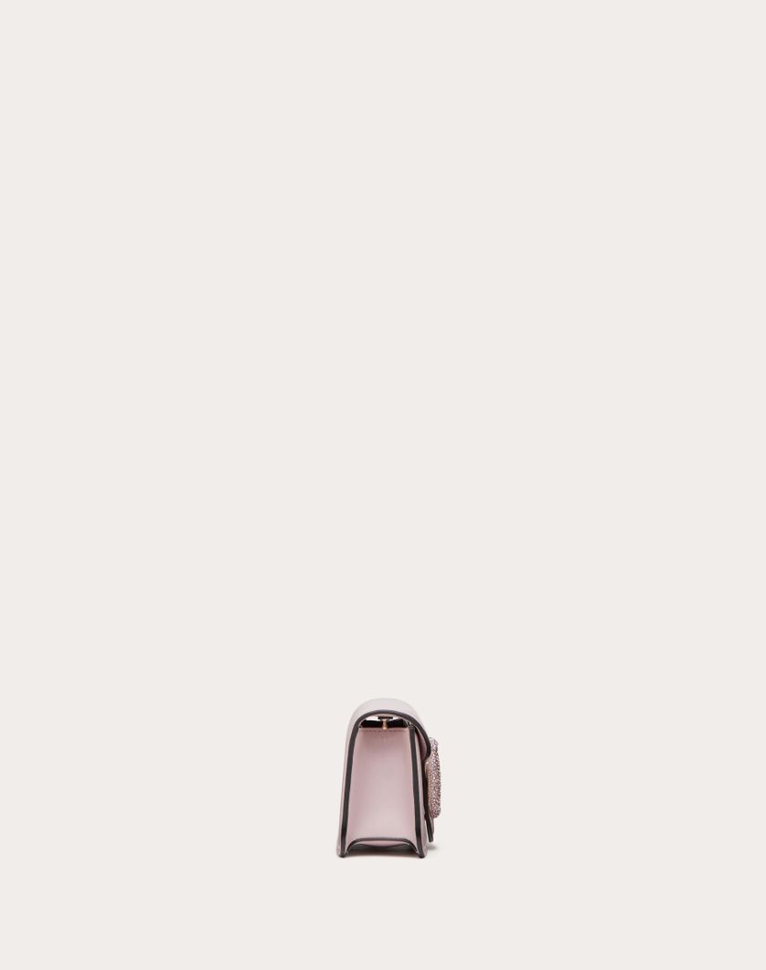 Valentino Handbags Borsa Piccola A Spalla Valentino Garavani Locò Con Logo Gioiello per Donna in Water Lilac | Valentino IT Pezzi Unici
