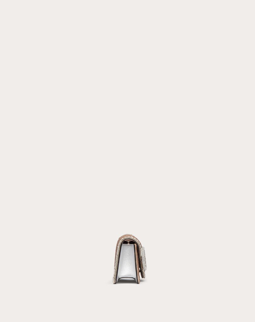 Valentino Handbags Borsa Piccola A Spalla Valentino Garavani Locò Ricamata per Donna in Crystal | Valentino IT Consegna Veloce