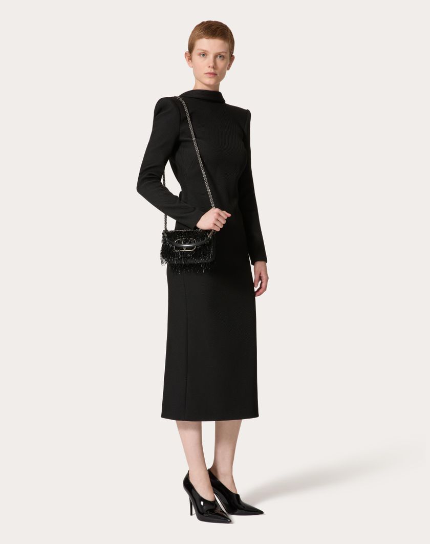 Valentino Handbags Borsa Piccola A Spalla Valentino Garavani Locò Ricamata per Donna in Nero | Valentino IT Sottocosto