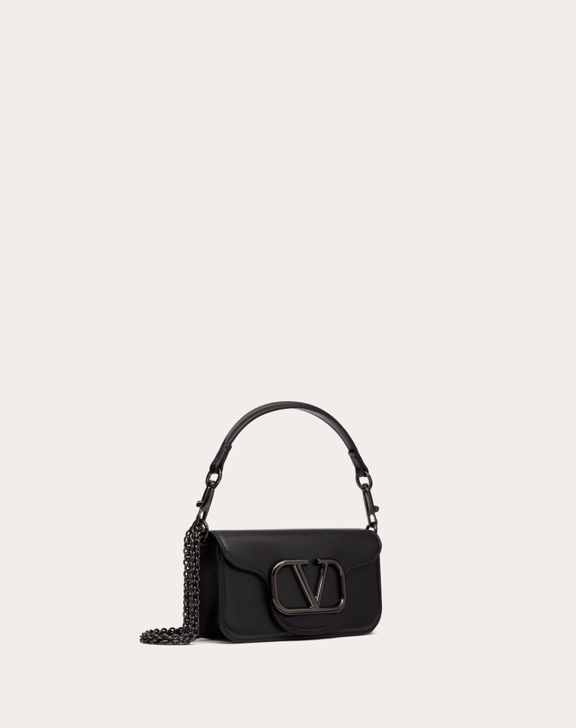 Valentino Handbags Borsa Piccola A Spalla Valentino Garavani Locò In Vitello per Donna in Nero | Valentino IT Novità