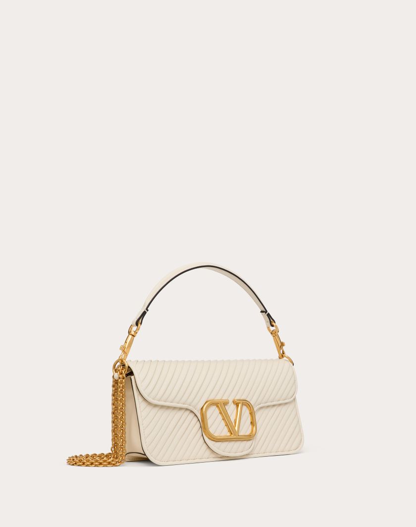 Valentino Handbags Borsa A Spalla Valentino Garavani Locò In Nappa Plissettata per Donna in Nero | Valentino IT Economico