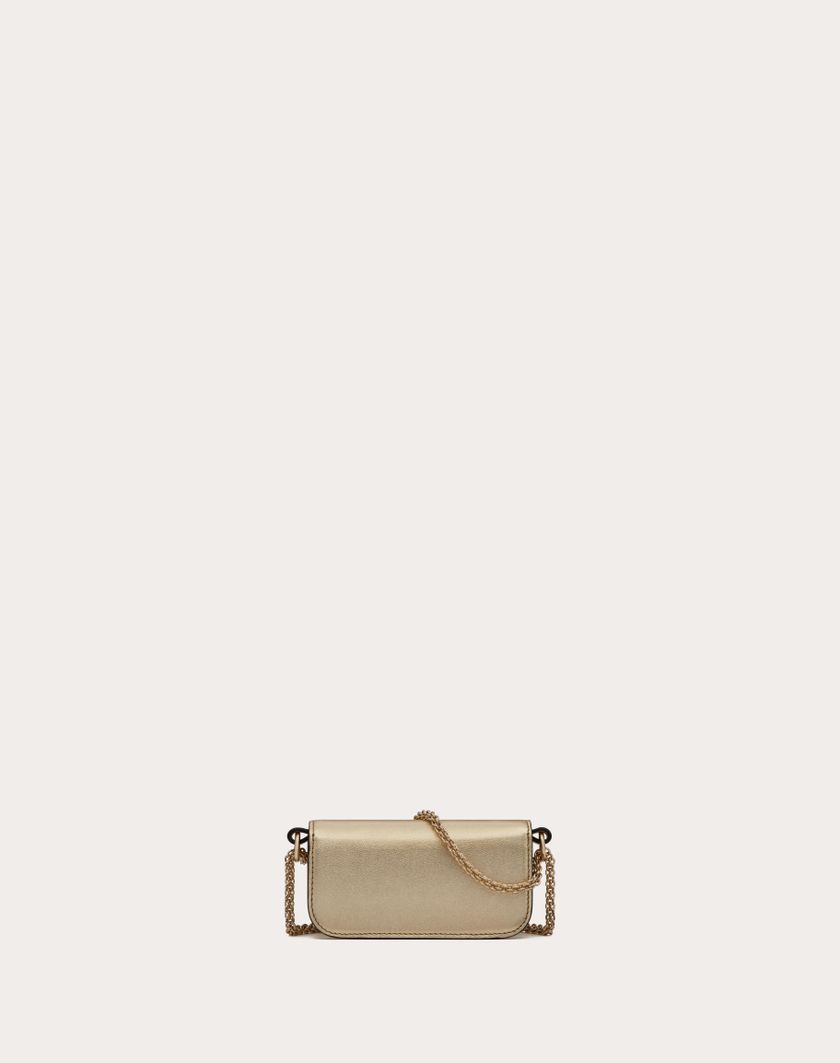 Valentino Handbags Borsa Micro Con Catena Valentino Garavani Locò Con Logo Gioiello per Donna in Platino/crystal | Valentino IT Hotsell
