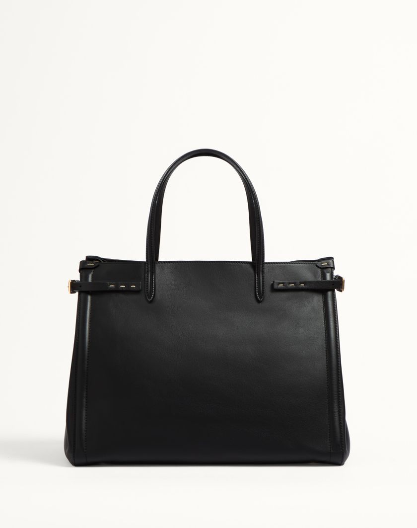 Valentino Handbags Borsa Shopping Media Valentino Garavani Antibes In Vitello per Donna in Nero | Valentino IT Moda