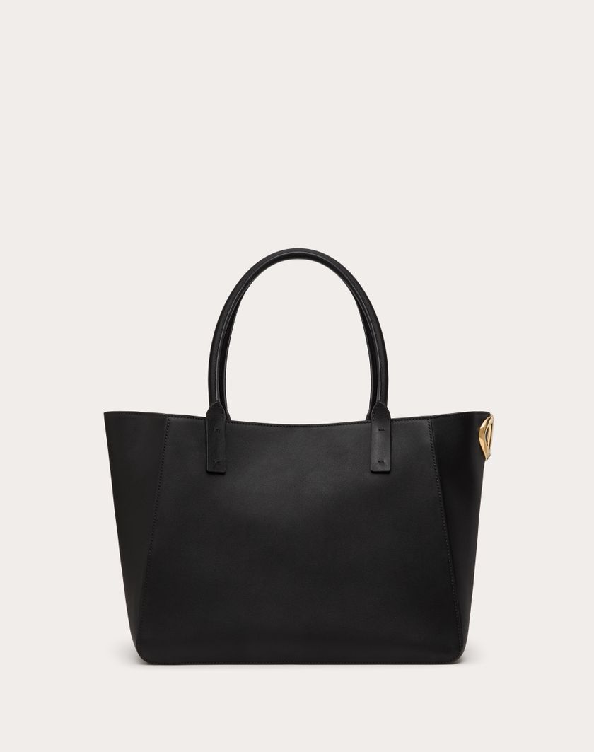 Valentino Handbags Borsa Shopping Vlogo Side In Vitello Nappato per Donna in Tabacco | Valentino IT Acquista Ora